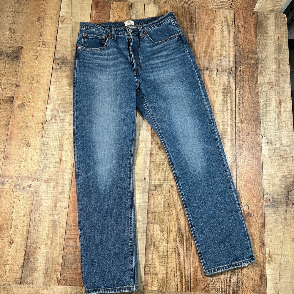 Levi's 501 Original Jeans Women's 31x30 Worn In Straight Button Fly Denim Pants